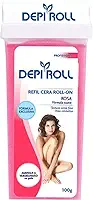 Depiroll Cera Refil Roll On Tampa Fixa 100Gr Rosa