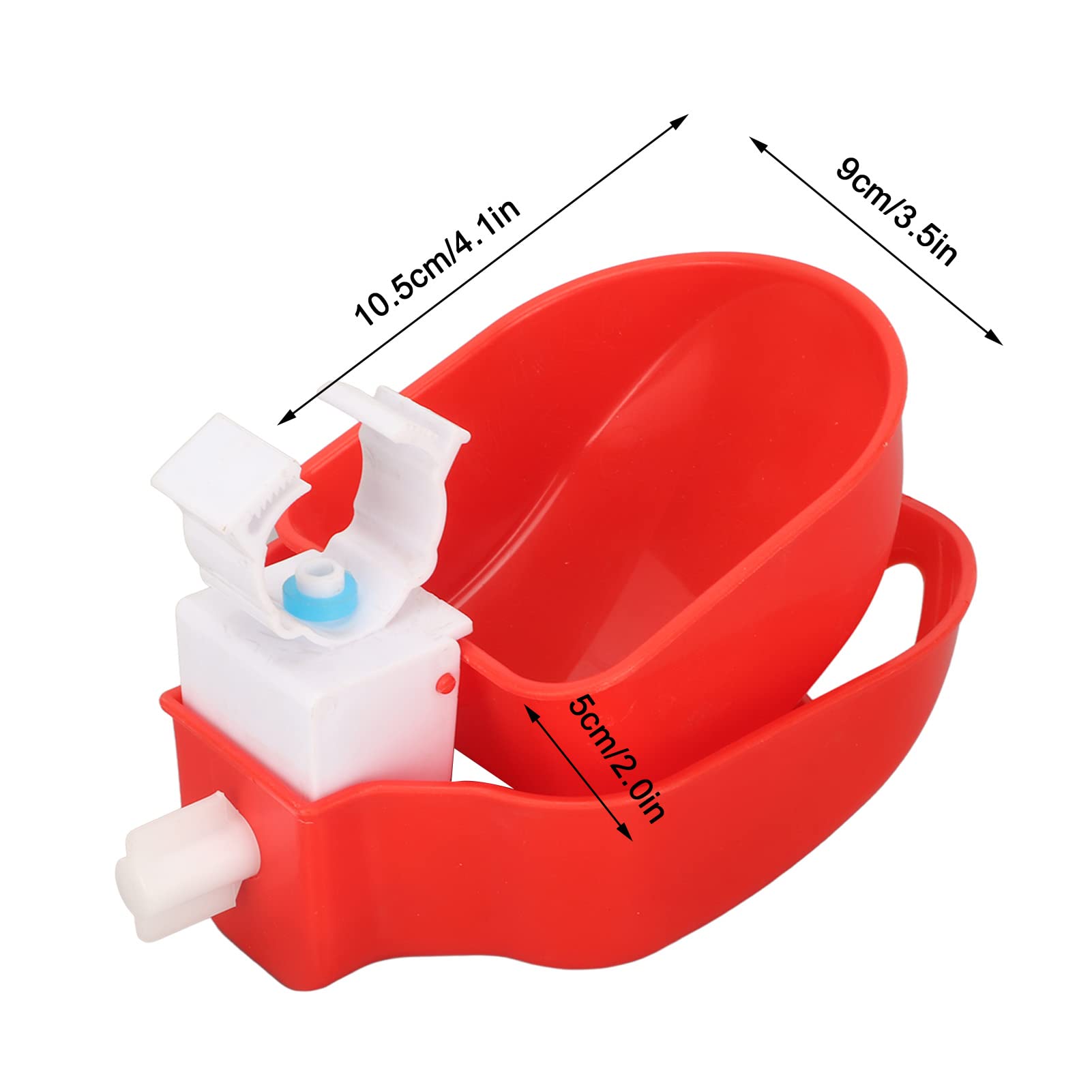 10 Vasos automáticos para Bebedero de Pollo, alimentador de Agua para Aves de Corral con Red para Pollitos, Pato, Ganso, Pavo, Conejito, Vaso de comedero para Pollo con diseño de