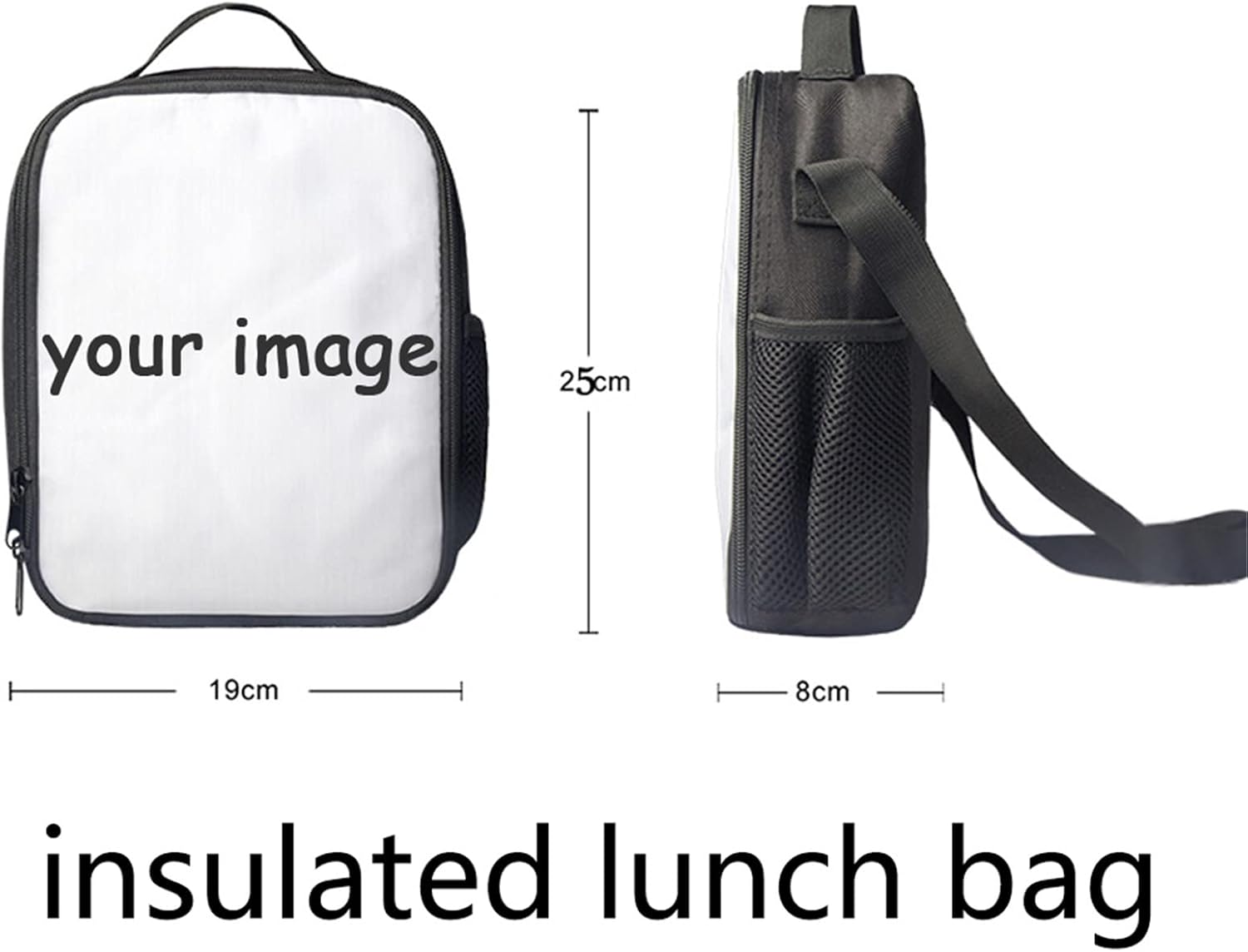 ZFRXIGN Sakura Axolotl Kids Backpacks Girls Bookbags with Insulated Lunch Bag Pen Case Daypack for Child Outdoor Sports Travel Pink Cherry Blossom Flower - Image 5