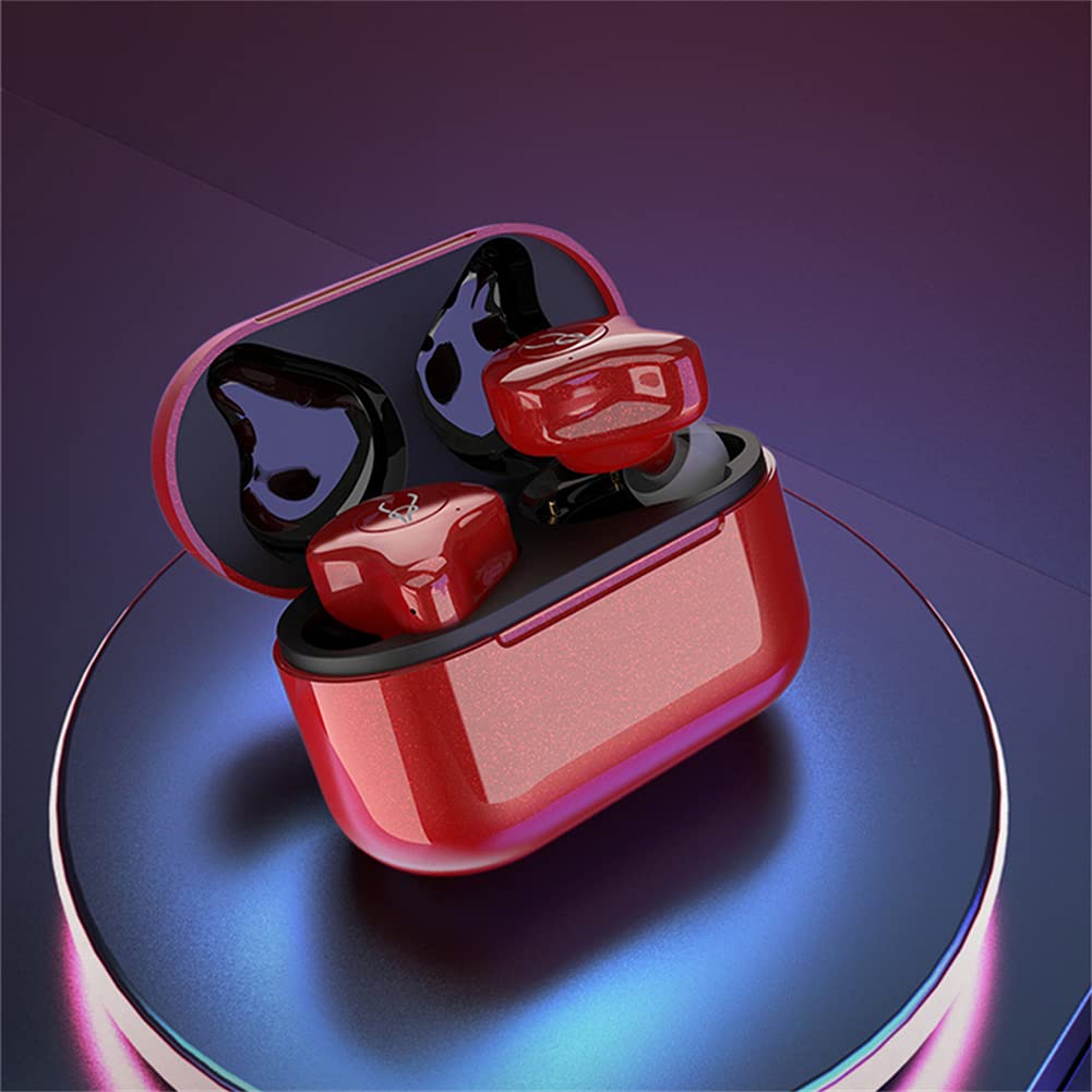 True Wireless Auricolari Bluetooth, Hifi Stereo Sound, con chiamate binaurali, abbinamento automatico a un passaggio, con riduzione del rumore, per palestra, allenamento, corsa, blu