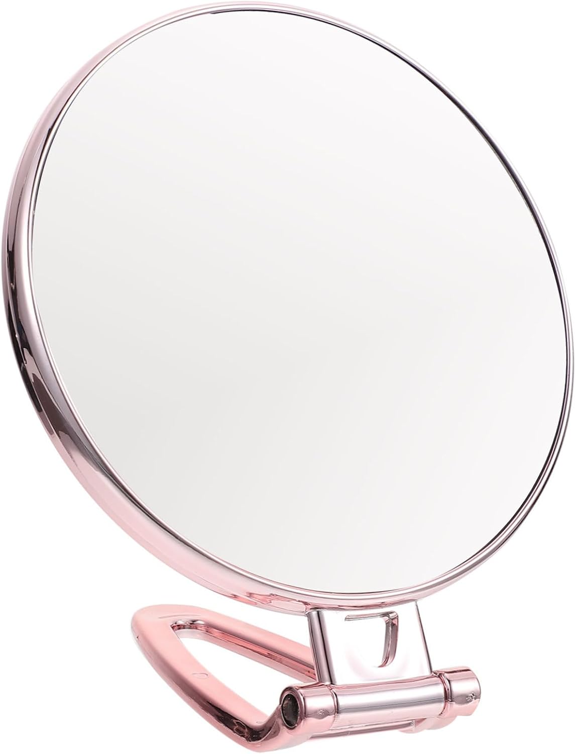 Outanaya Double-Sided Handheld Makeup Mirror Magnification Portable Vanity Mirror for Travel Compact Design Chic Finish for Daily Use and Skin Care