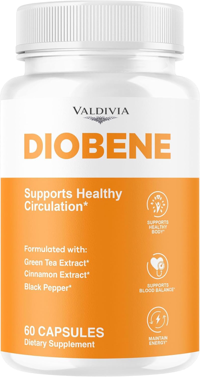 Valdivia Diobene Capsules - Official Diobene Support All Natural Premium Formula - Maximum Strength, Diobene Pastillas Multivitamin for Overall Health & Wellness, 60 Capsules for 1 Month