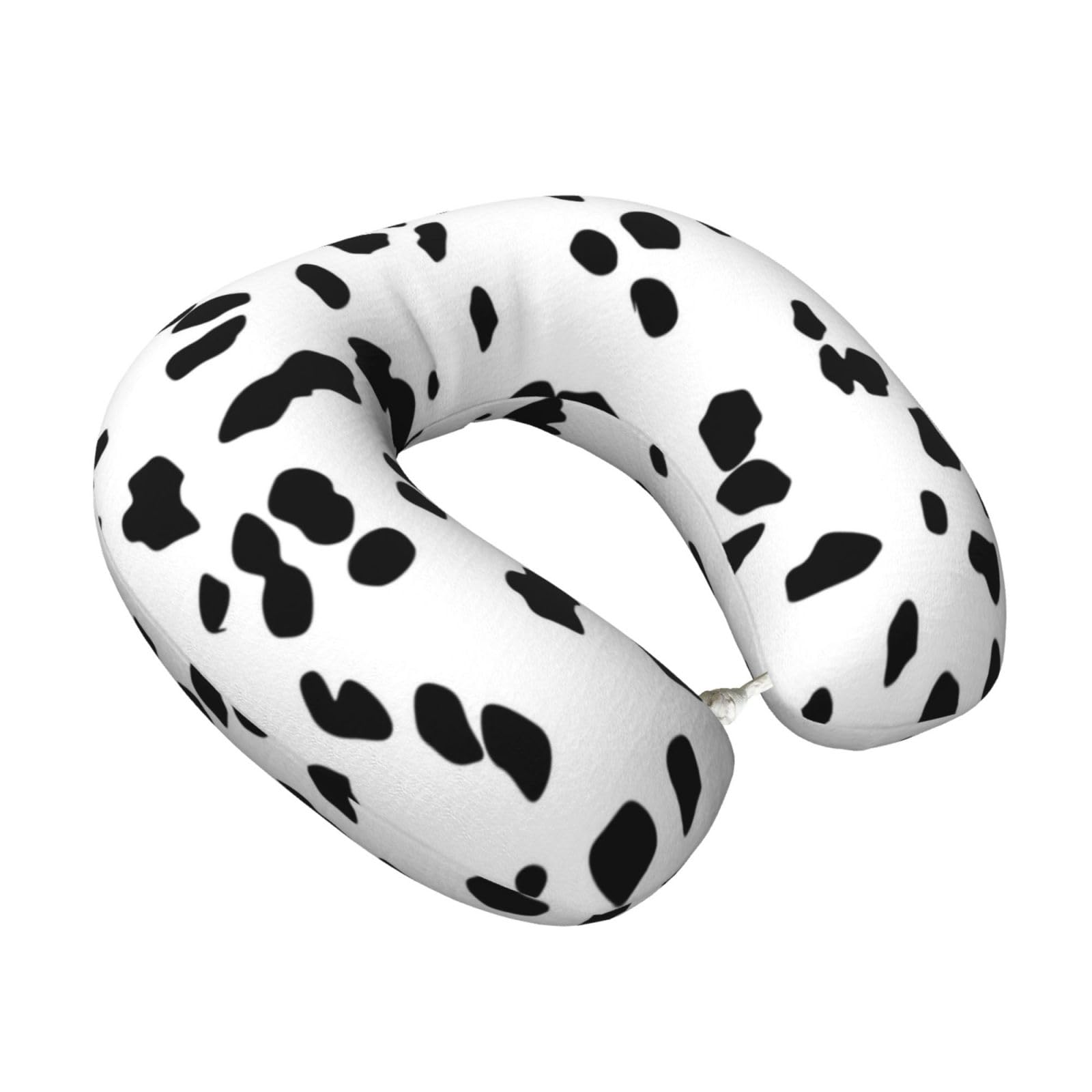 LKYMOH Dalmatian Print (2), Travel Neck Pillow U-Shaped Memory Neck Support Soft Comfortable With Washable Cover For Airplane Car Traveling and Office