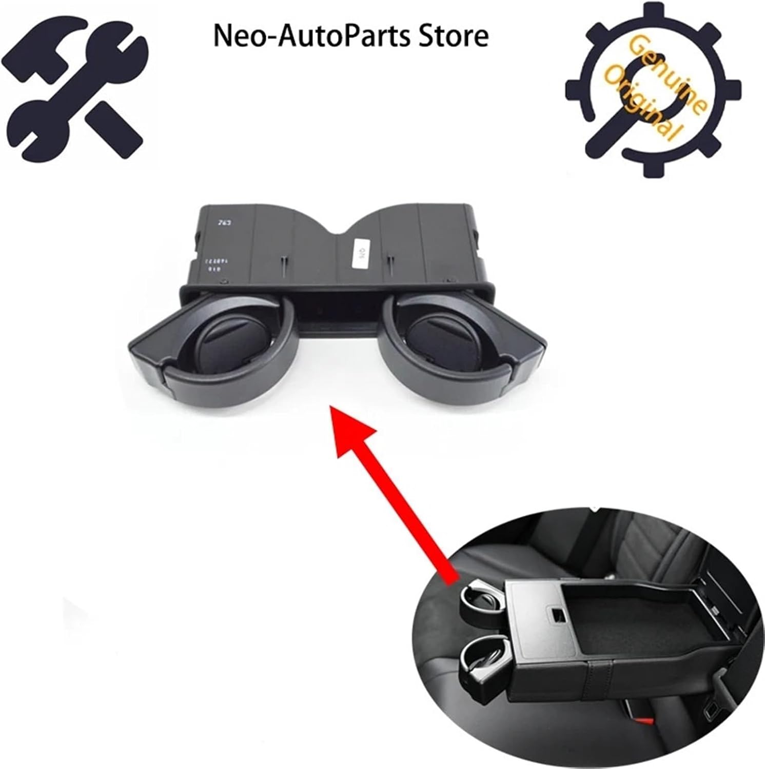 ド コンソールボックスパッド A0998100213 車用リアアームレストドリンクホルダー メルセデスベンツ 2014-2019 W