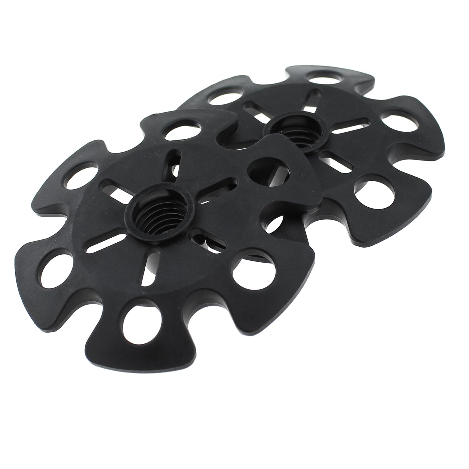 MTQY 6PCS Plum Snow Rest Two Way Spring Ski Pole Replacement Parts 86mm Diameter Hiking Climbing Mount Accessories Rubber Tip Protector Hiking Pole Mud Basket