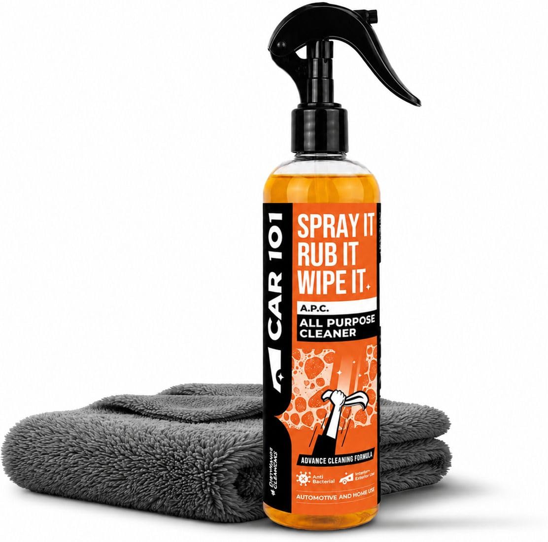Car101 All Purpose Foam Cleaner - 500 ml | with Towel |Premium Multi-Surface Car Interior and Exterior Cleaning | Spray for Leather, Dashboard | Deep Cleaning Foam Formula-image-22