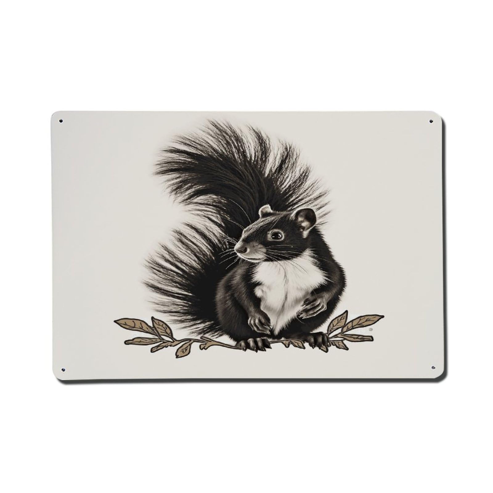 Adfgyerh Style Skunk Metal Signs Funny, Aluminum Tin Sign Indoor Outdoor Decor, Vintage Signs For Home Office Kitchen Bar Cafe Garden Farmhouse Wall Decor