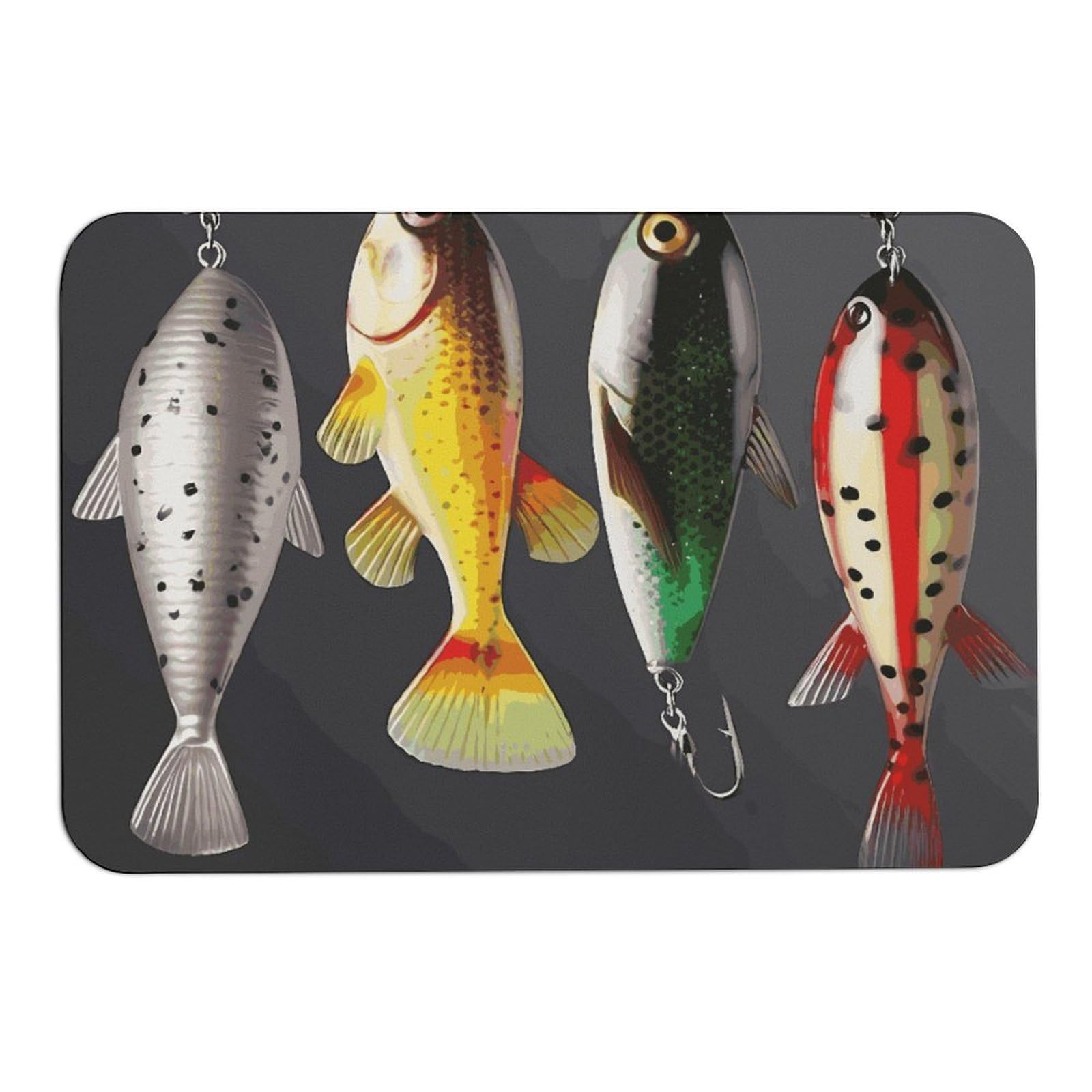Tapis absorbant l'eau anti-glisse 60x39cm idéal contre la saleté des chaussures de pêche