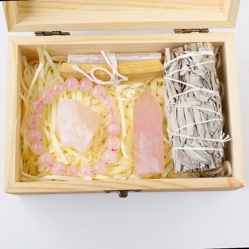 Amatista con caja de regalo de madera el obsequio ideal de cristal 6