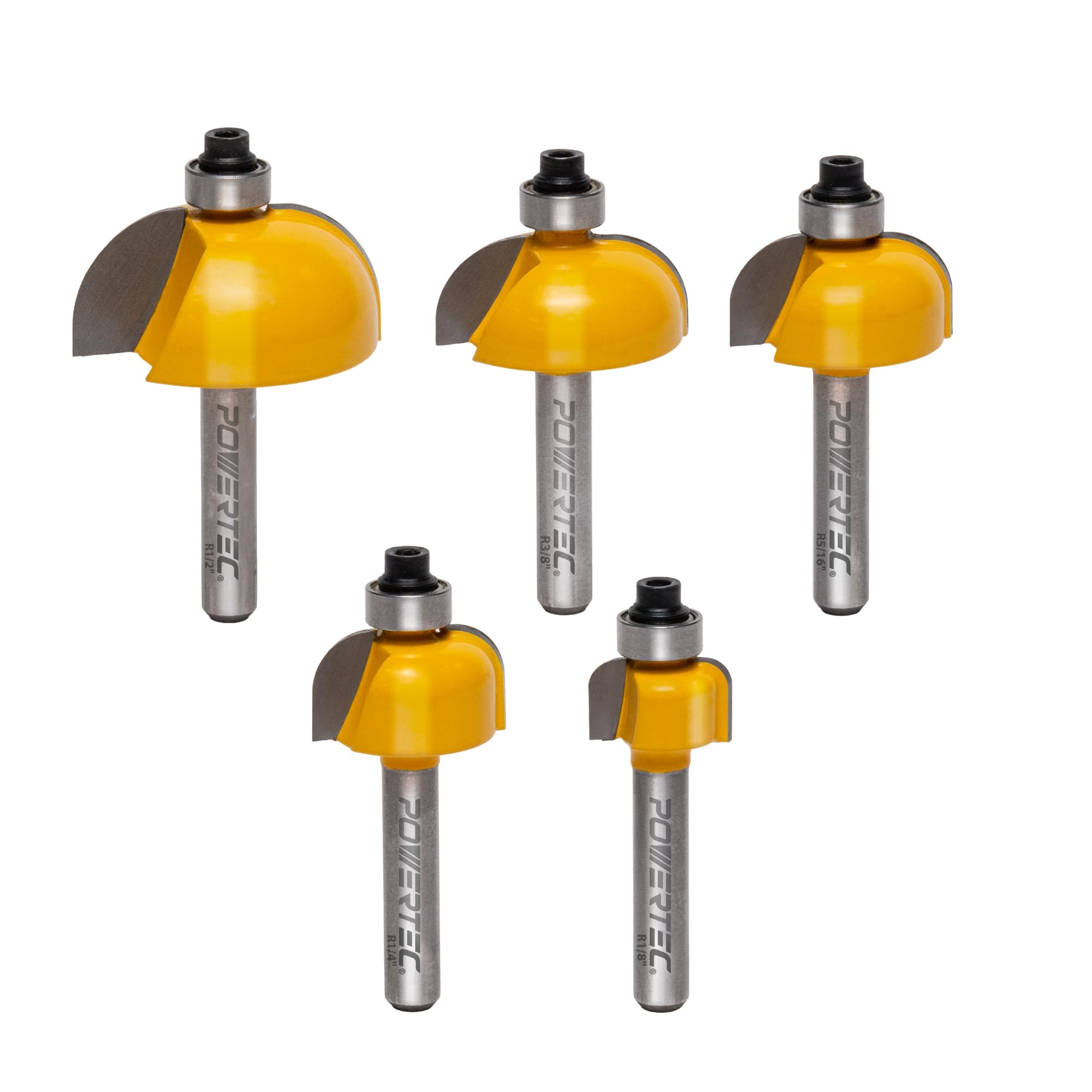 POWERTEC Router Bits - Shaker Profile Set -27 POWERTEC Router Bits - Shaker Profile Set -27