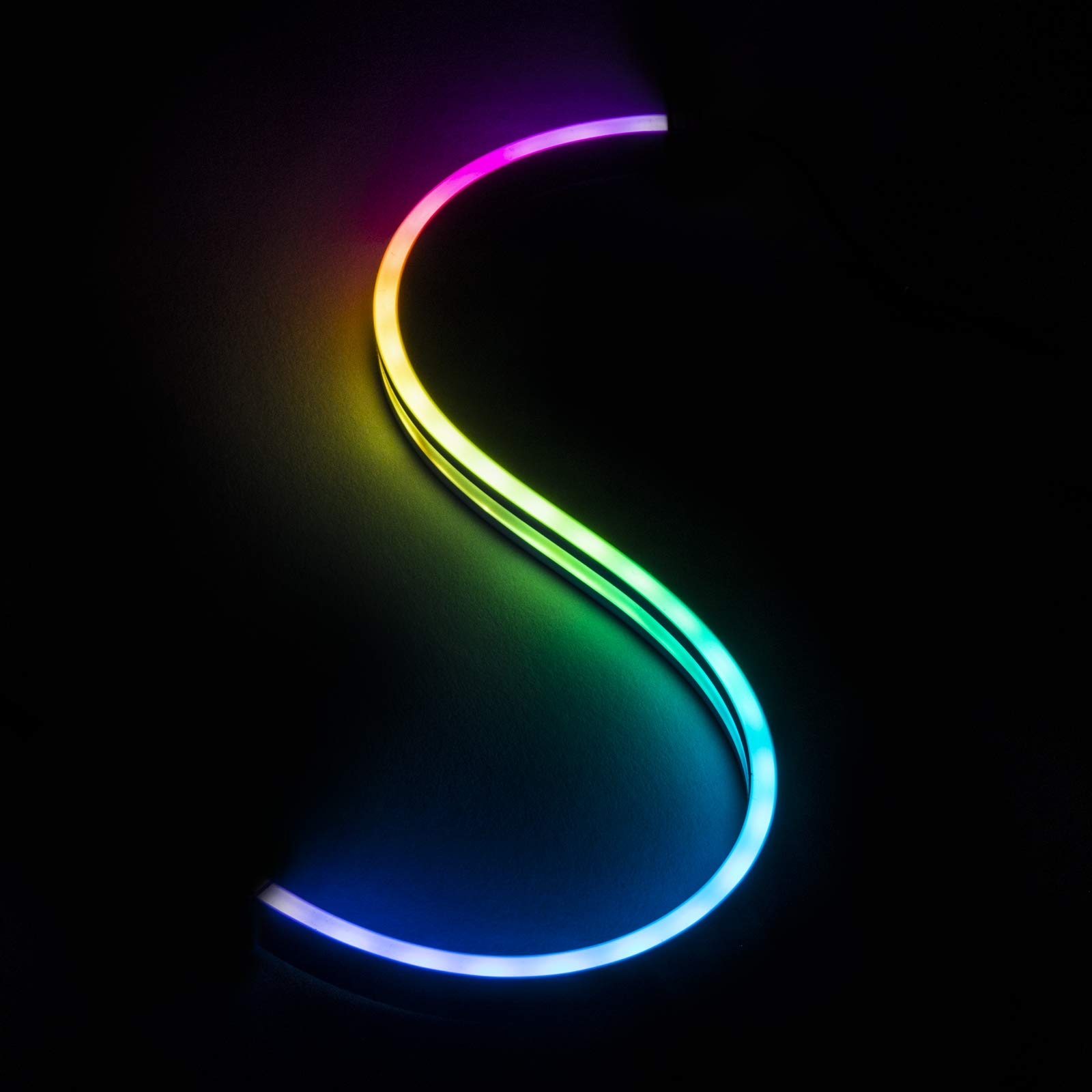SilverStone Technology SST-LS04 - Premium ARGB LED Light Strip, 45 cm mit beidseitig 40x 2020 ARGB LED