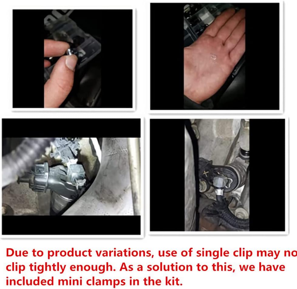 Duramax Diesel Fuel Injector Return Line Kits with Aluminum Fittings W/Clamps Clips Fits for Chevy GMC 6.6L Duramax Diesel LLY LMM LBZ 2004-2010 ，Replaces 97328733, 97359750, 98062291