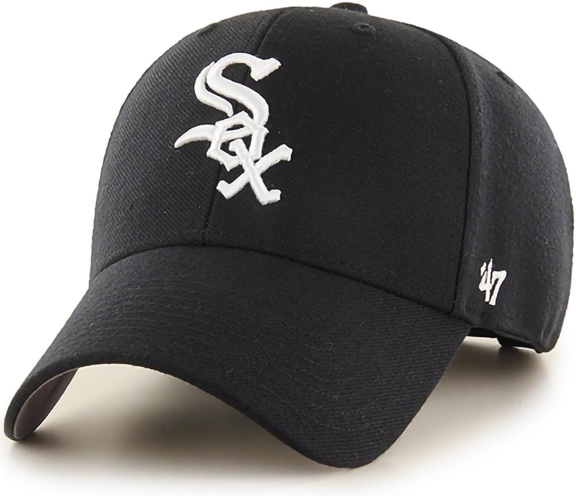 Brand MLB Team Color Primary Logo MVP Adjustable Structure Baseball Cap Hat, Adult