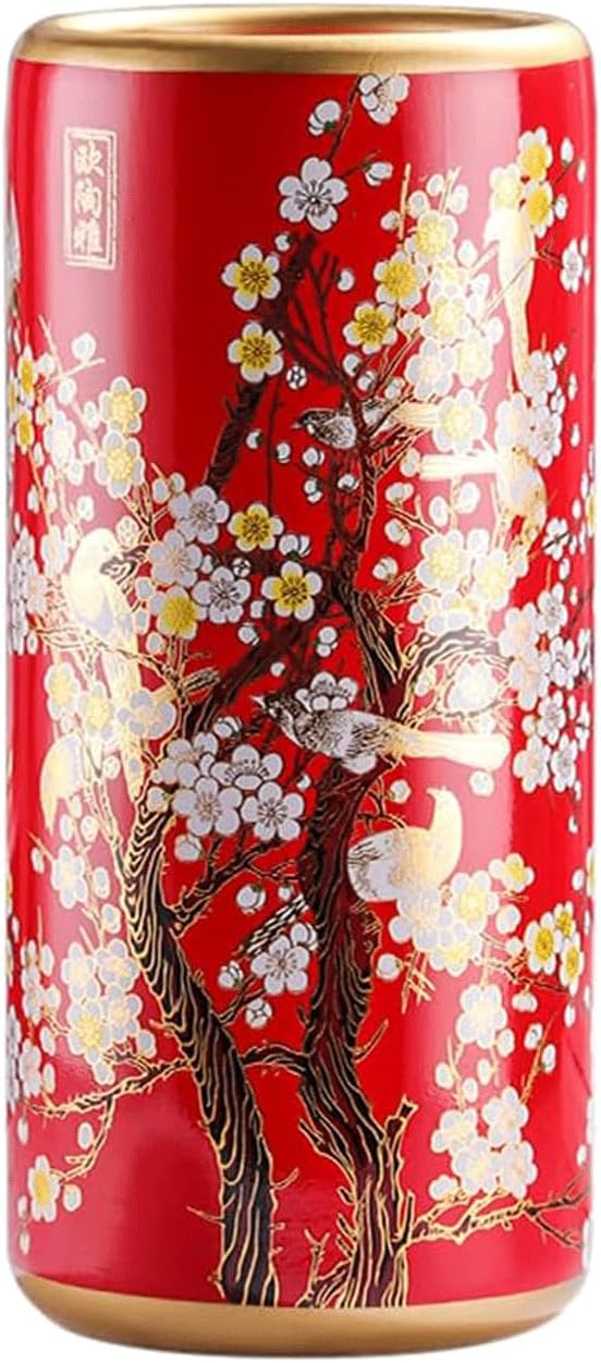 和モダン傘立て 青花磁器花鳥図 傘入れ 傘収納 置物 インテリア 45×