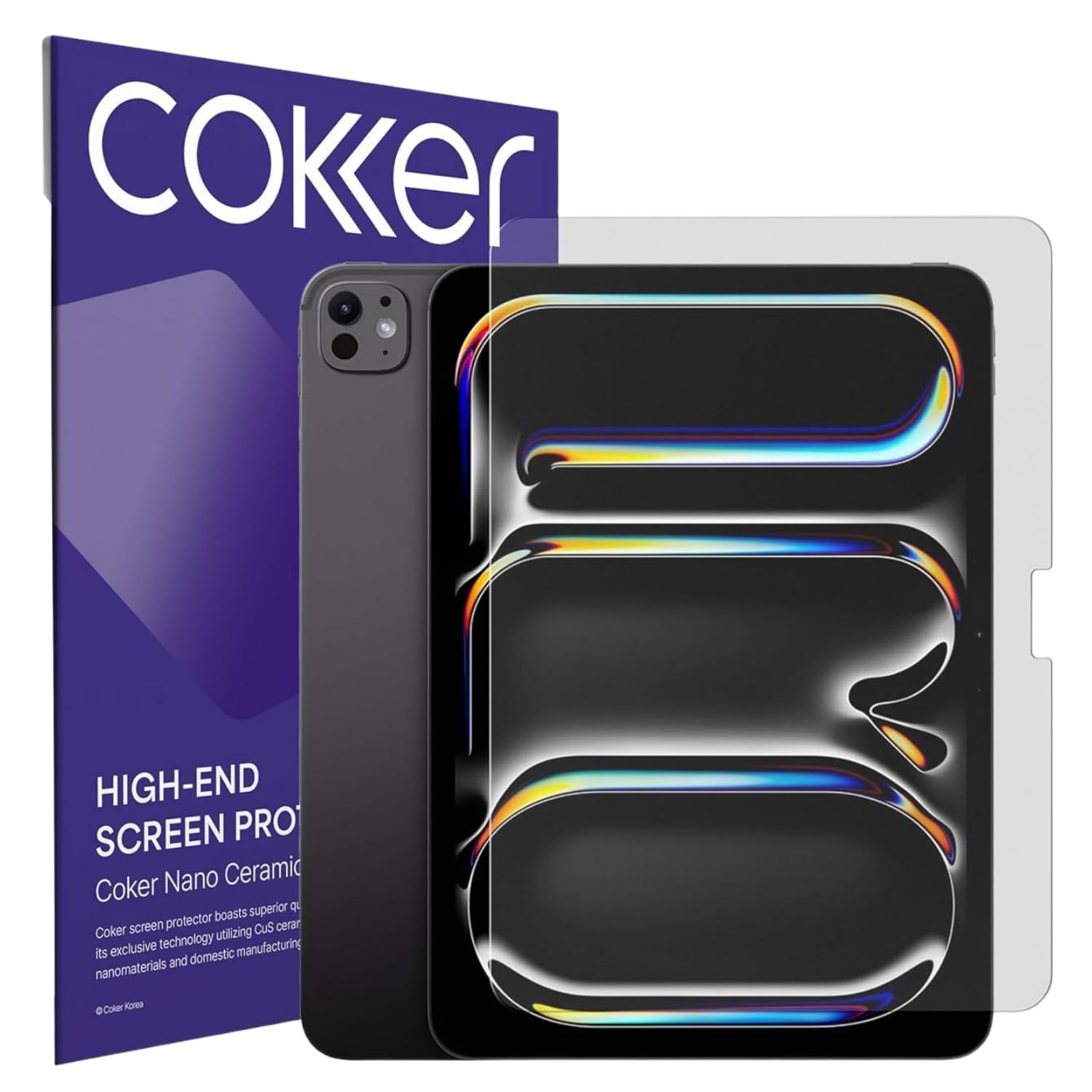 COKER Paperfeel - Protector de pantalla para iPad Pro de 11 pulgadas de 7ª generación, antiarañazos, antihuellas, antiroturas, sensible al tacto, película PET, bloqueo de luz azul, fácil de instalar