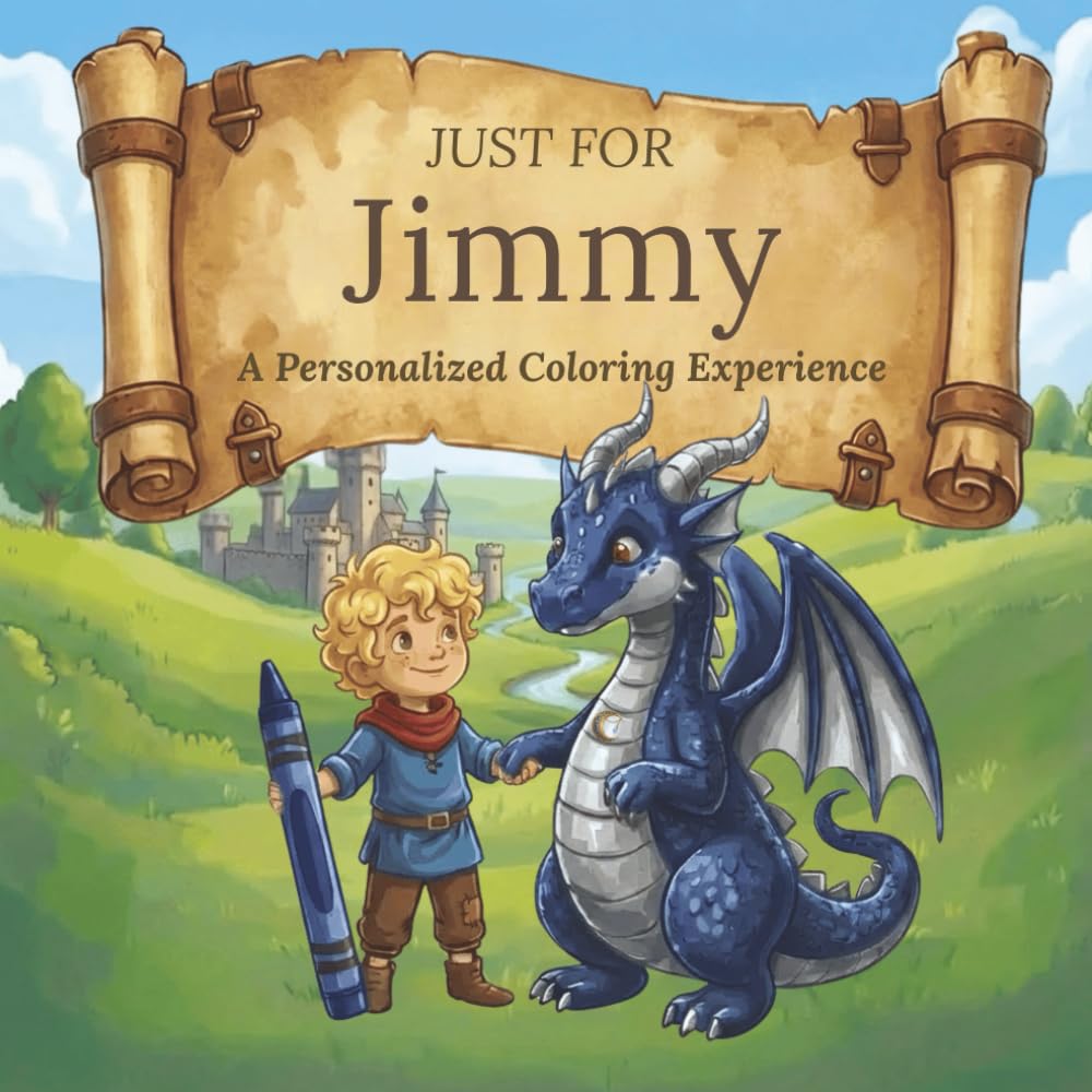 Just for Jimmy: A Personalized Coloring Experience: 50 total coloring pages | 28 coloring pages featuring Jimmy's name | 22 coloring pages themed for boys (Personalized Coloring Book Series)
