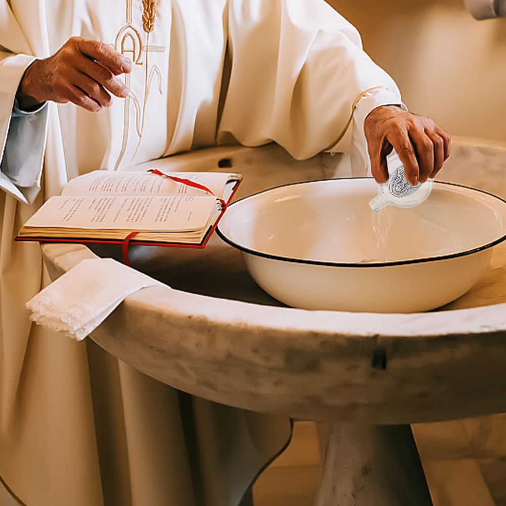 Bottiglie Acqua Santa 5 Pezzi | 250ml, Croce Dorata | Per Casa, Viaggi E Benedizioni - Foto 3