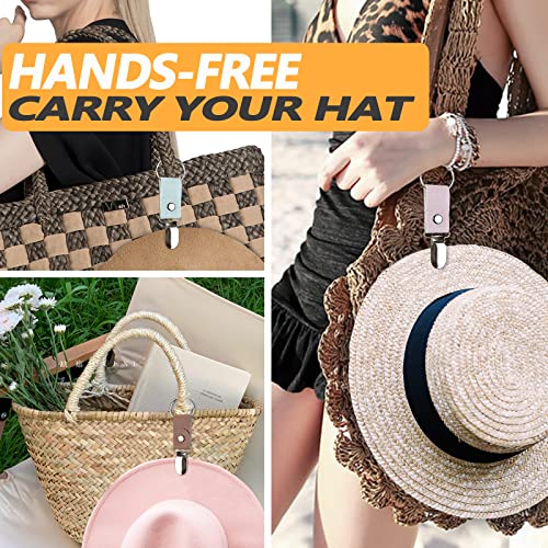 Hat Clip for Travel, Stylish Hands-Free Accessory for Bags, Backpacks, Purses, Luggage and More, Clip-On Holder for Hat4