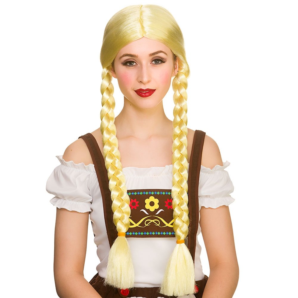 Wicked Costumes Adult Octoberfest Beer Girl Fancy Dress Wig, blonde