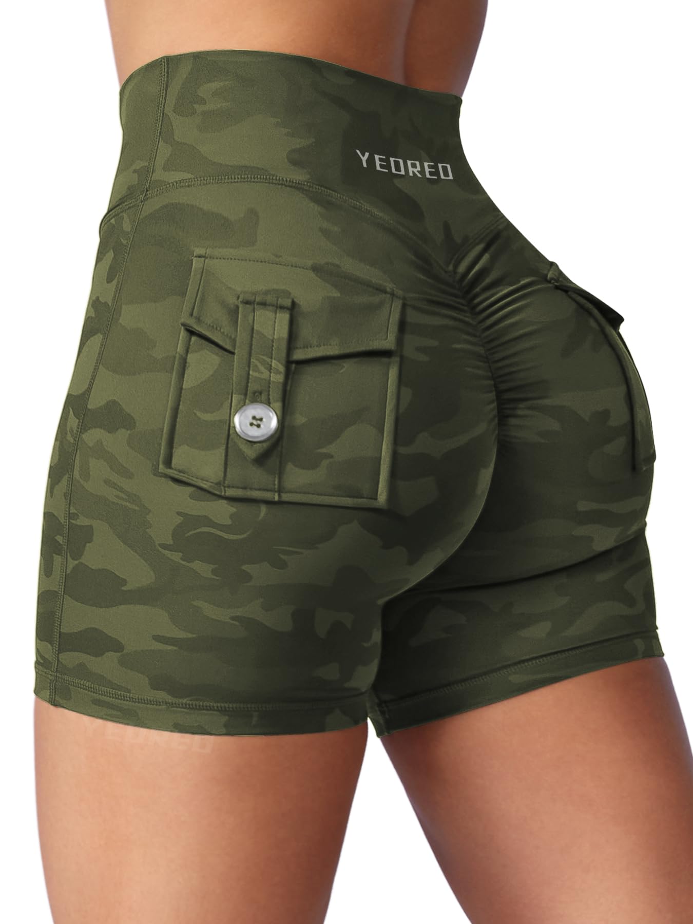 Grace Workout Shorts Women High Waist Tummy Control Gym Yoga Biker Shorts-image-12
