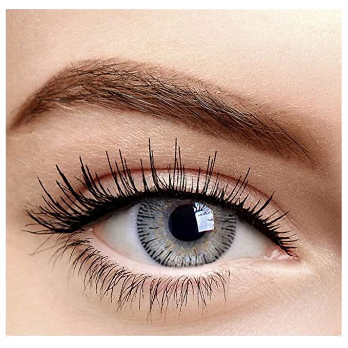 SOFT EYE Combo Pack Monthly Color Contact Lenses With Solution (Zero Power,Grey)