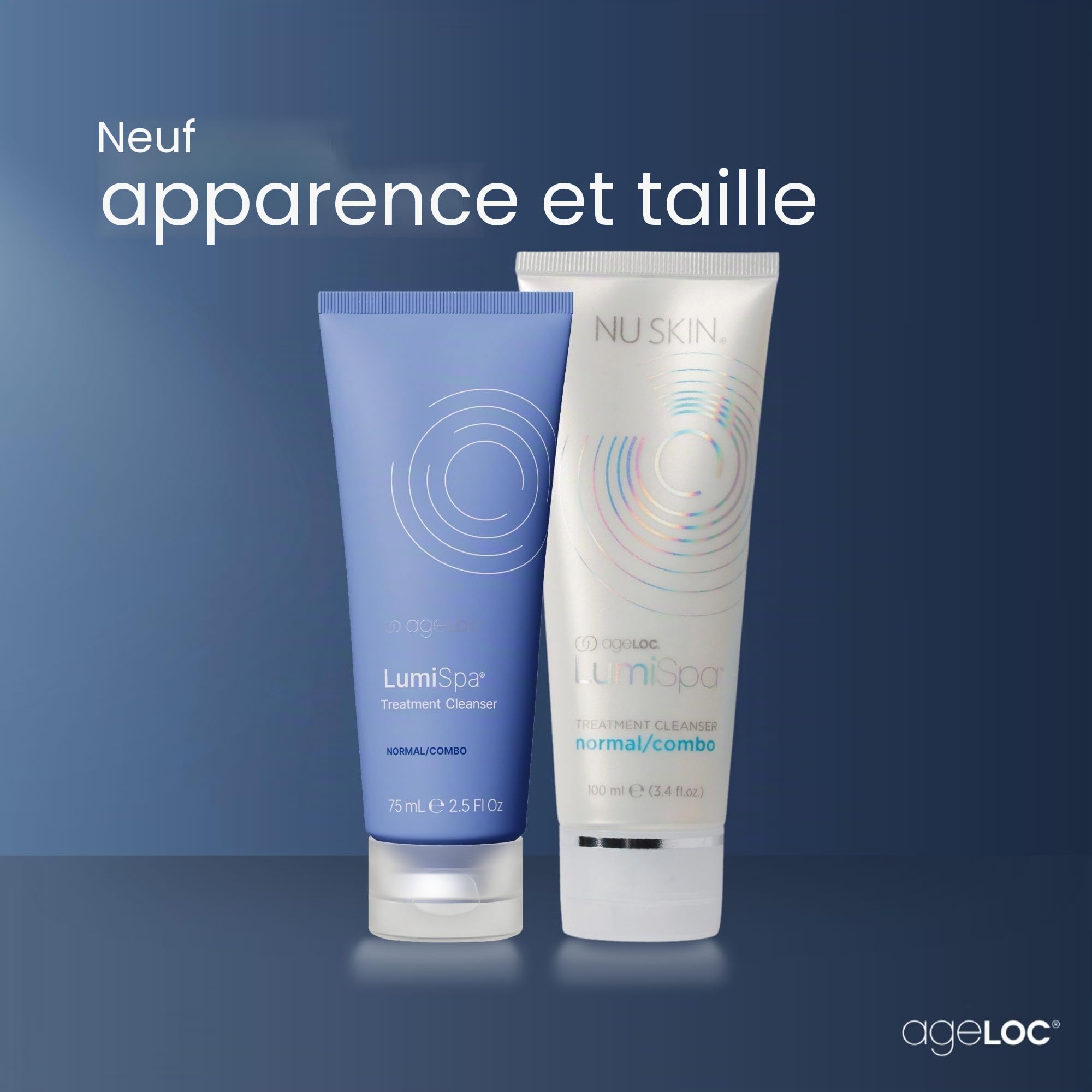 Nettoyant activant pour peaux mixtes normales à utiliser avec un nettoyant visage imperméable, anti-âge et purifiant les pores. Lot de 2