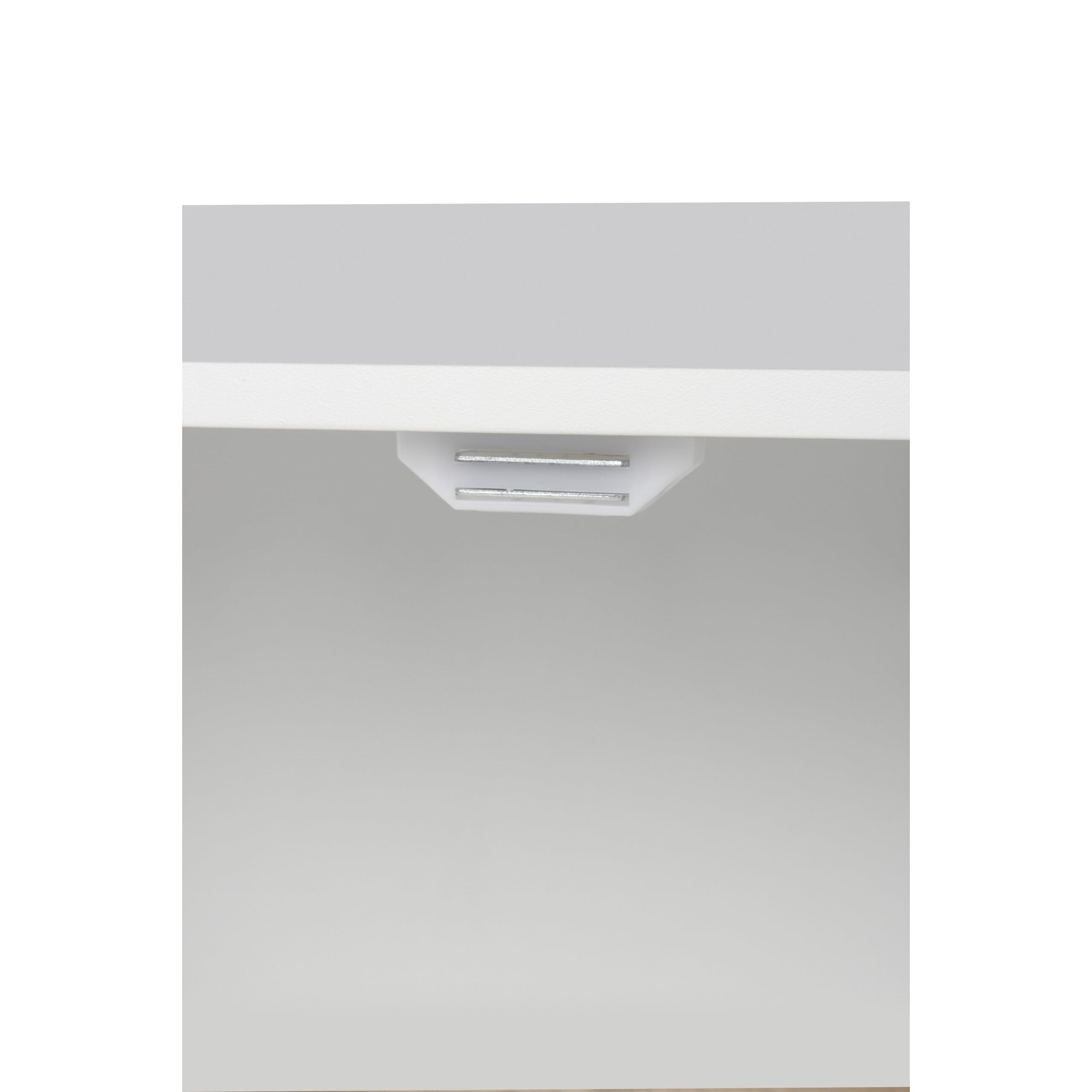 Relaxdays Armario para Gatos con Cerradura, Divisor y Entrada Lateral, HBT 46x78.5x44.5 cm, Blanco
