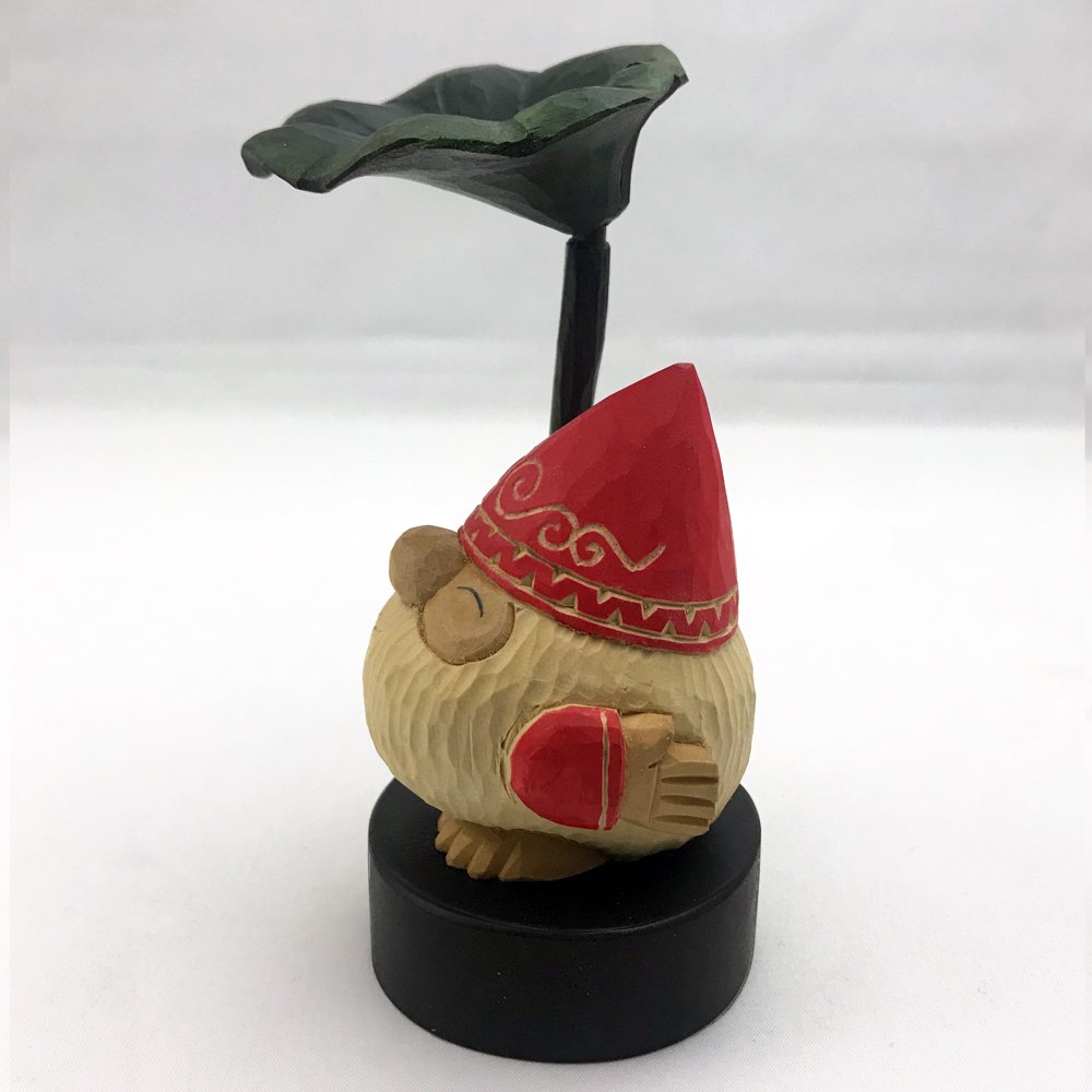 Amazon.co.jp: コロポックル 台座付き Z（爺) 帽子赤 : ホーム＆キッチン