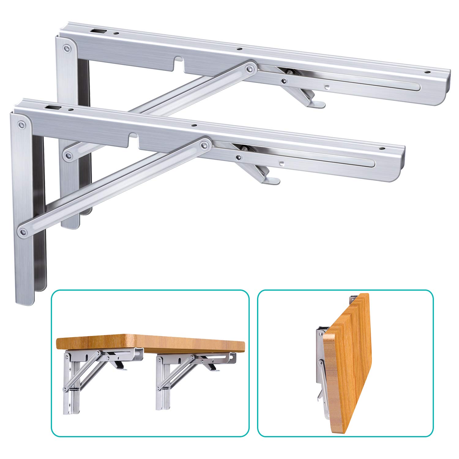 Folding Shelf Brackets Heavy Duty Metal Triangle Shelf Supports Wall