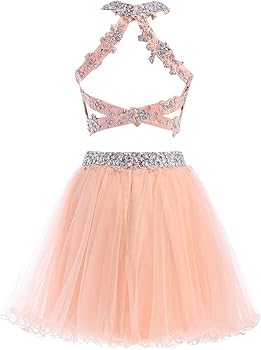 Amazon.com: BessDress Two Piece Lace Bodice Short Homecoming Dresses Beads  Prom Dresses BD134 Burgundy : Clothing, Shoes & Jewelry