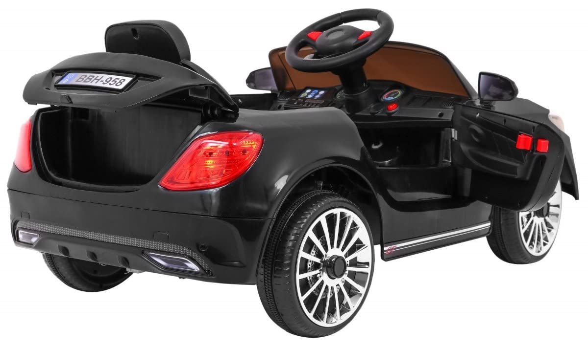 Playhouse Kinder Elektroauto Cabrio GT, für Kinder mit USB LED, Kinderauto Kinderfahrzeug (Weiß)