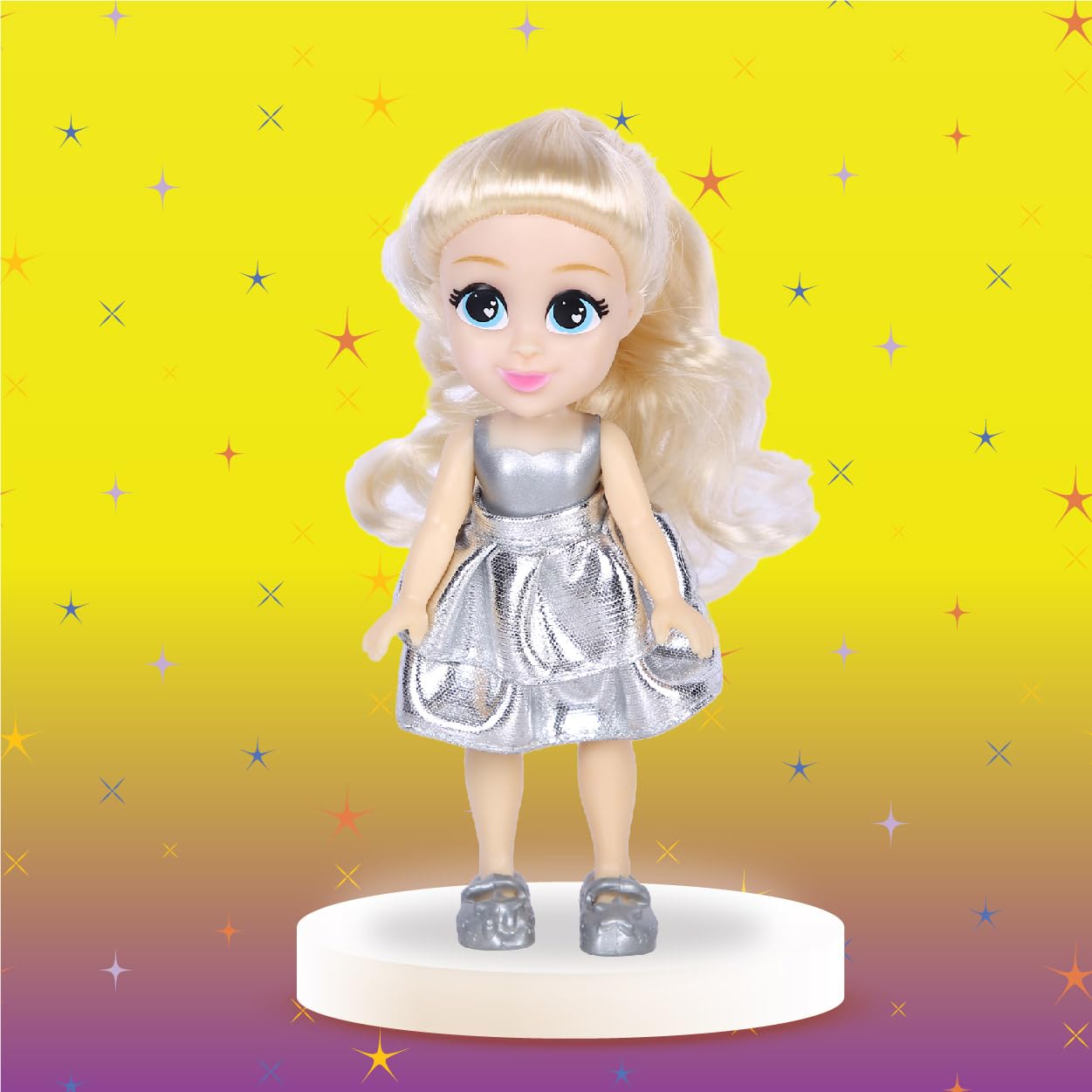 Lil Diva Dolls 6" Glam Girl Luminara Doll for Girls|Soft Movable Body with Realistic Features|Birthday Gift for Kids 3+ Years|Early Learning Toy for Girls|Ideal Gift for Birthdays & Special Occasions-image-28