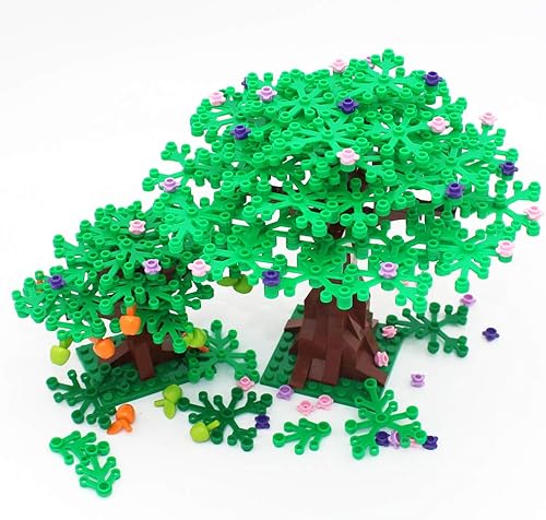 Miniatura 4 de Juegos de construcción de árboles, juguetes de bloques de jardín, parque, árboles y plantas, flores, accesorios botánicos clásicos, ladrillos para