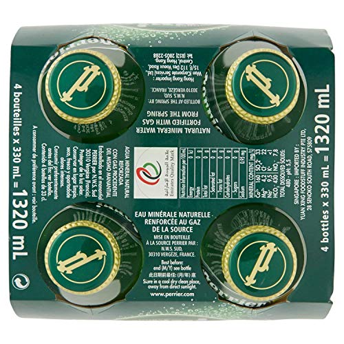 Pack Água Mineral Gaseificada Source Perrier 4 x 330ml