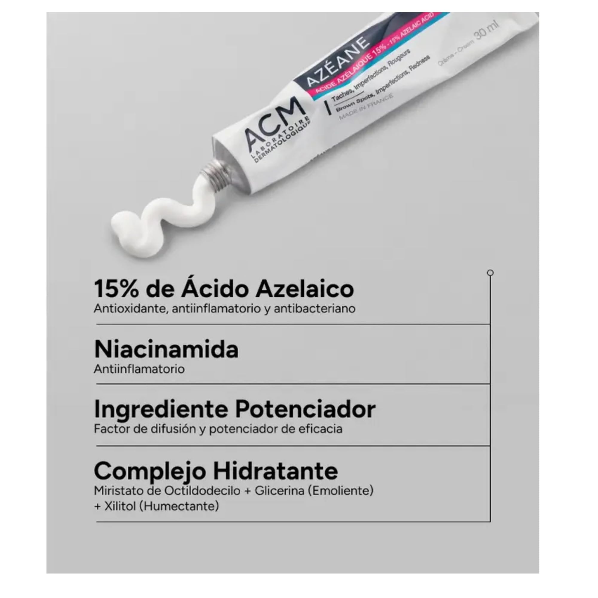 Azeane ácido azelaico 15% crema 30 ml de crema