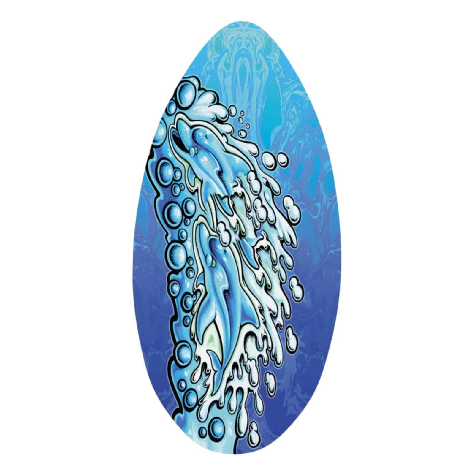 Oshhni 35-Zoll-Skimboard, Surfbrett, Wassersport, Skimboarding, 35-Zoll-Skimboard aus, reibungslos für universelle Männer, Frauen und Teenager