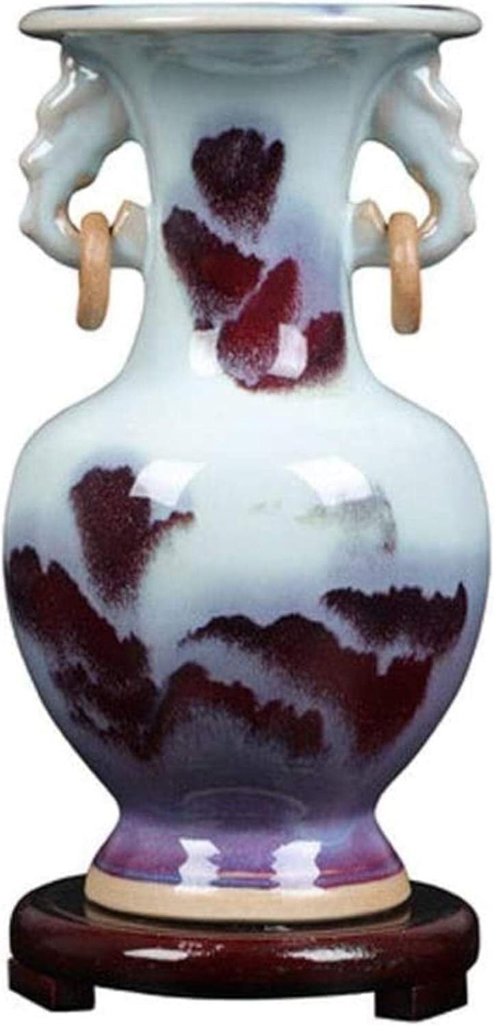Vase Vasen Keramik Handgefertigtes Kunsthandwerk Mit Basisglasur Farbverlauf Kleine Ohrflasche Kann Im Hotelwohnzimmer Aufgestellt Werden