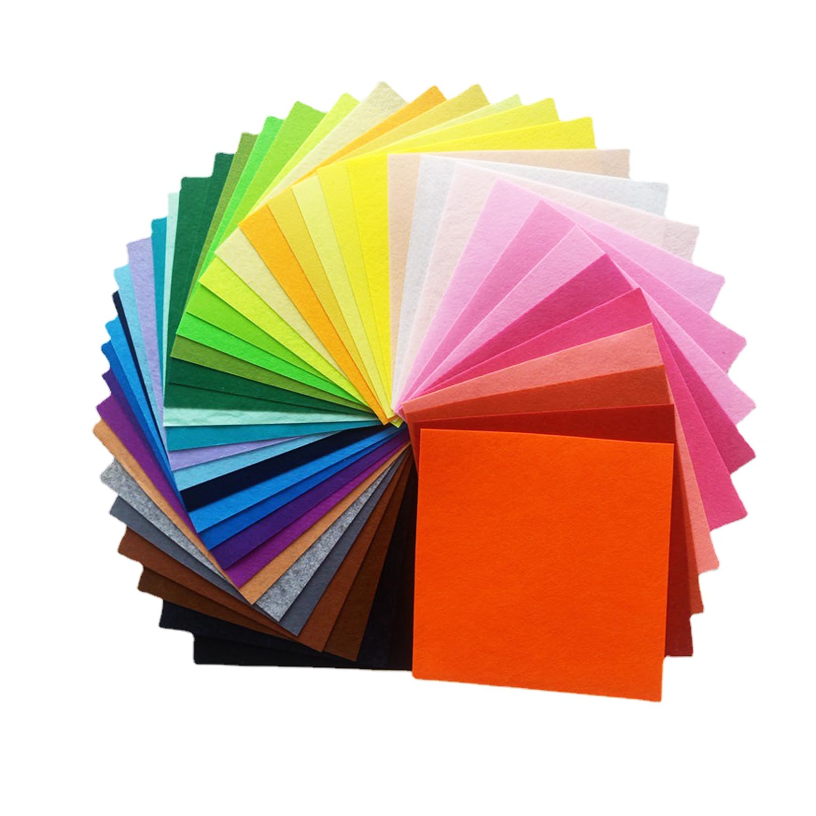 40pcs Coloured Felt DIY Craft Fabric Sheets - Polyester Felt Sheets for Patchwork Sewing & Crafting
