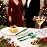 WDF 160 Pcs Green Plastic Silverware - Heavy Duty Christmas Silverware Includes 80Forks, 40Spoons, 40Knives, Green Plastic Utensils Perfect for Christmas Party or Daily Using
