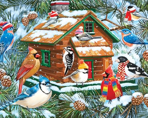 Ceaco - Toasty Birds Christmas - Rompecabezas de 1000 piezas para adultos miniatura 2
