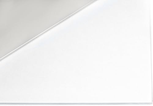 Lámina acrílica transparente de plexiglás de 12 x 12 pulgadas, grosor de 1/8 de pulgada