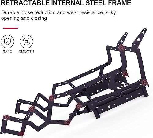 Miniatura 7 de GTRACING Silla reclinable para juegos con altavoces Bluetooth, estilo carreras, sofá individual para juegos, moderno, reclinable, ergonómico,