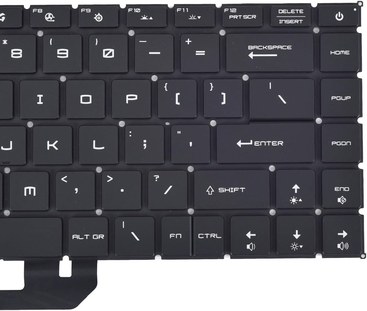 Replacement Keyboard for MSI GS66 Stealth 10SD 10SF 11UH 12UH GE66 Raider 10SF & MSI GP66 MS-1542 MS-1543 MS-1544 Stealth 15M Series Laptop with Per-Key RGB Backlit Keyboard