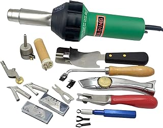 1600w Hot Air Torch Plastic Welding Gun Welder Pistol Flooring Tools Flooring Welding Kit (Heat Gun With Flooring Tools)