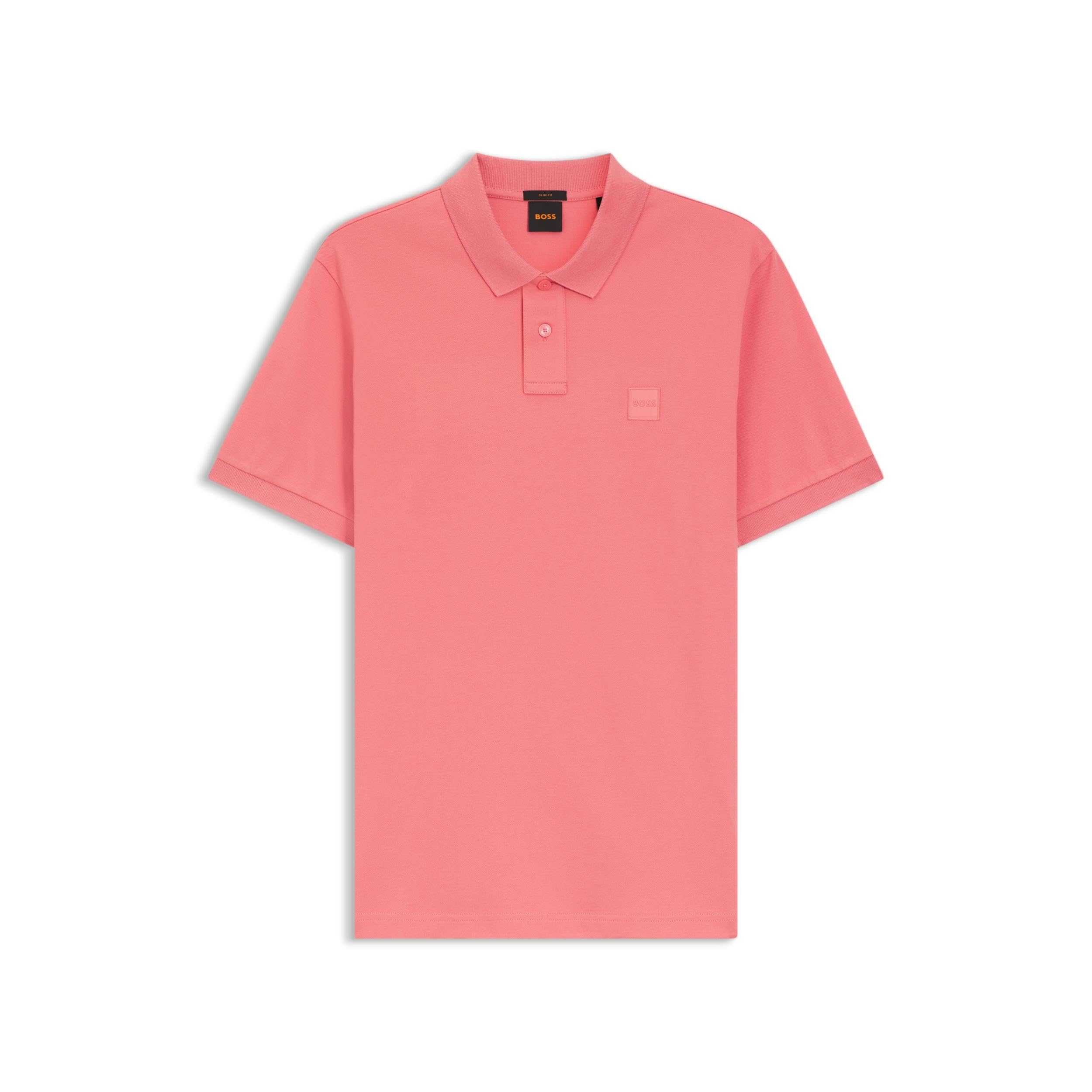 BOSS Men's Polo Shirt, Light/Pastel Red 632, 5XL