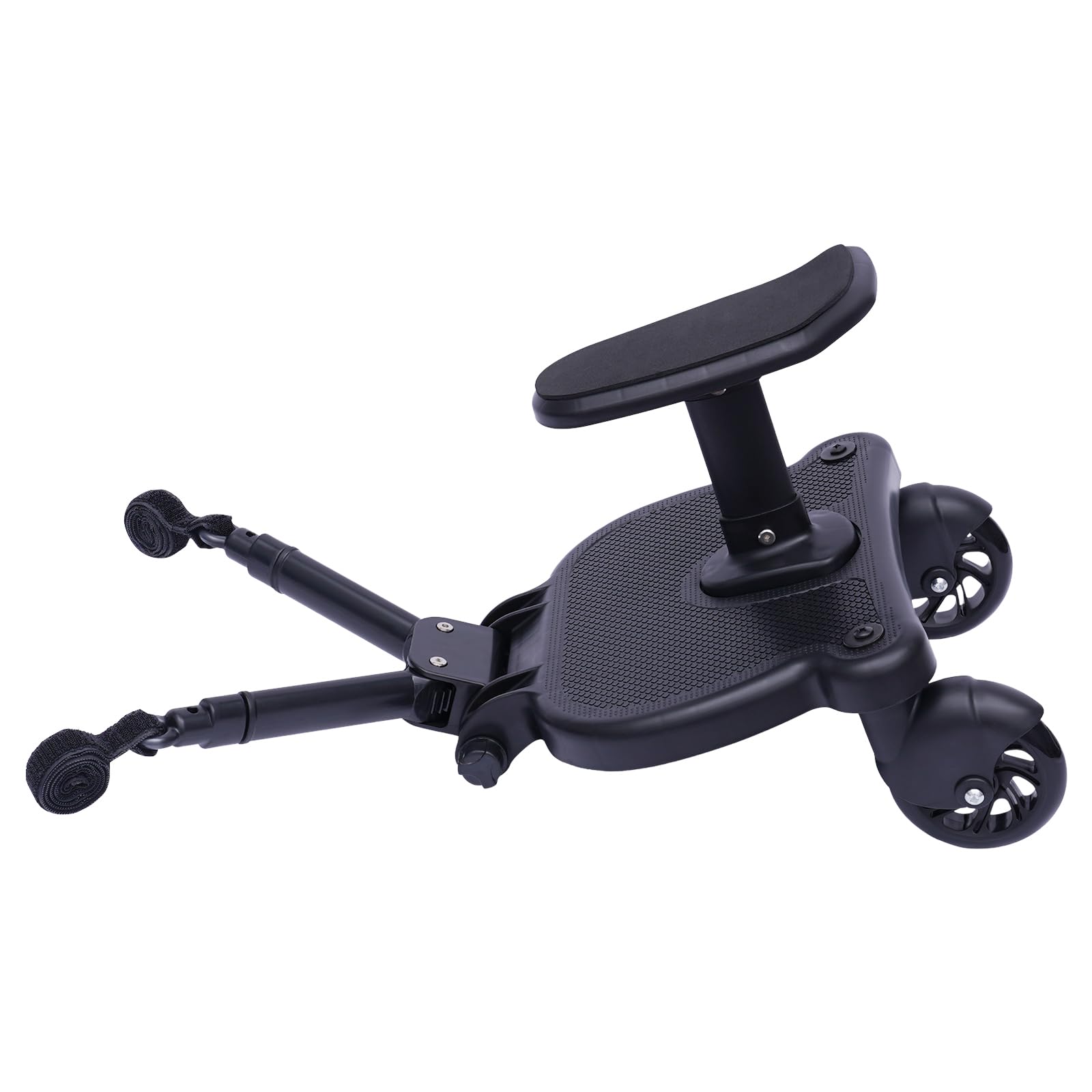 Skateboard Universal para Cochecito de Bebé – Tabla con Asiento Desmontable 25kg, Plataforma Plegable