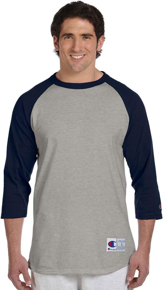 Champion Mens Raglan Baseball T-Shirt