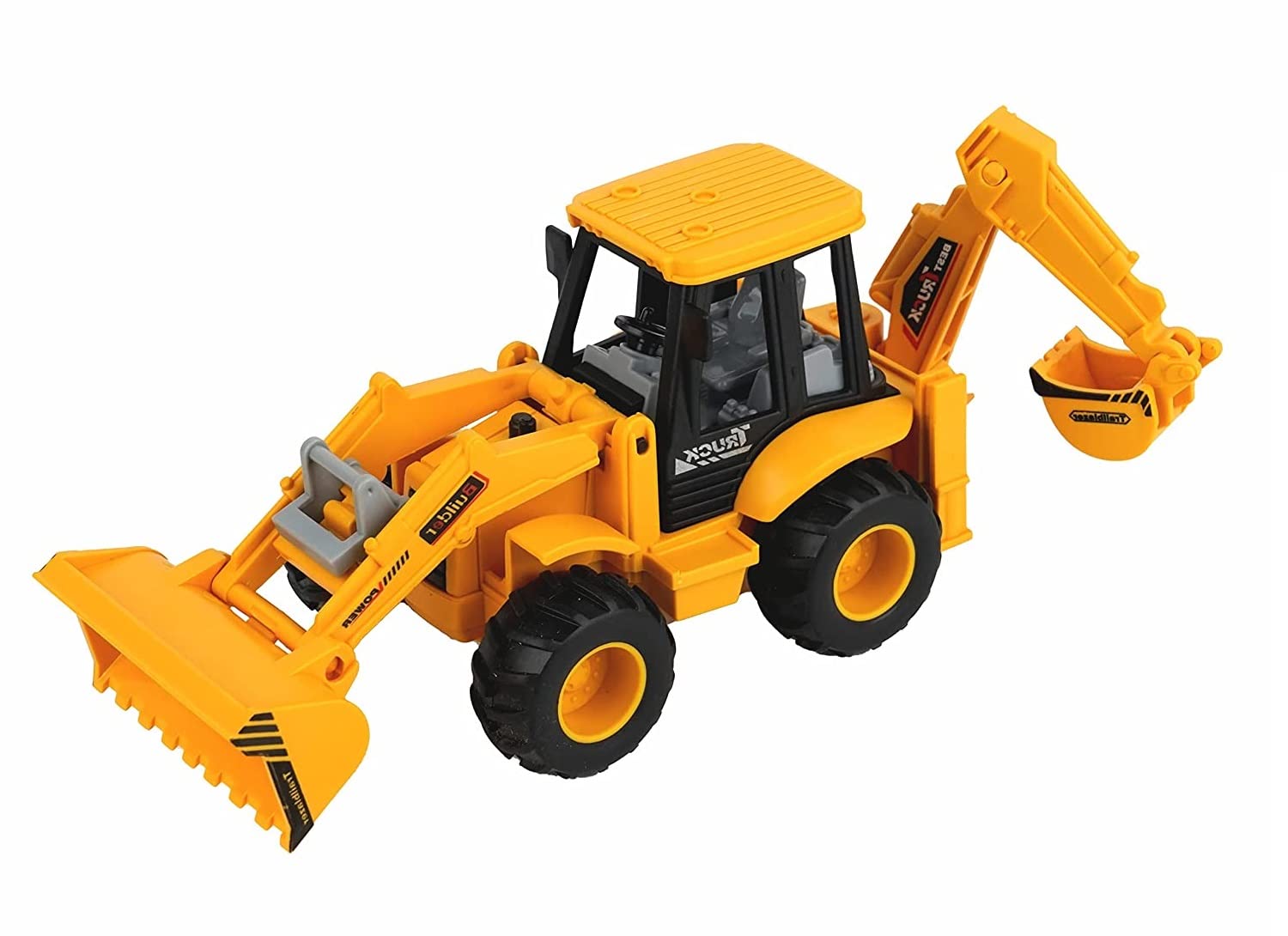 N2J2 SHOP Unbreakable Pull Back Excavator Construction Truck Friction Powered Dumper Toy Vehicle for Kids Boys Girls