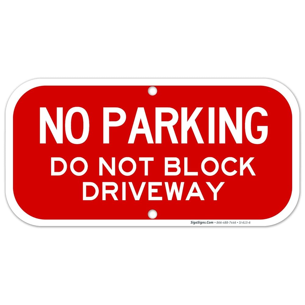 amazon-com-no-parking-sign-do-not-block-driveway-sign-6x12-inches-rust-free-040-aluminum-fade-resistant-made-in-usa-patio-lawn-garden for Free Printable No Parking Signs Amazon.com : No Parking Sign, Do Not Block Driveway Sign, 6x12 Inches, Rust Free .040 Aluminum, Fade Resistant, Made in USA : Patio, Lawn & Garden for Free Printable No Parking Signs