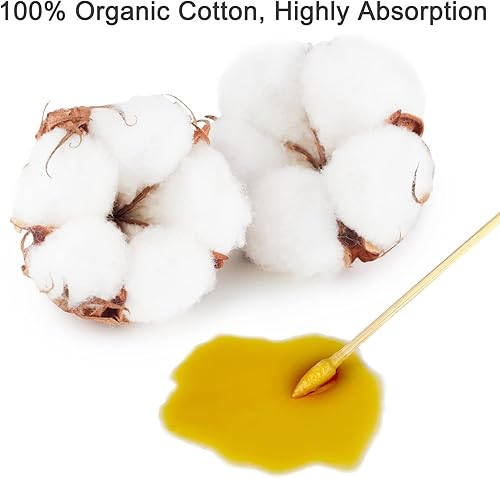 Miniatura 2 de Garrelett Hisopos de limpieza de pistolas, hisopos de algodón de 6 pulgadas de largo, herramienta de limpieza de precisión para áreas difíciles de